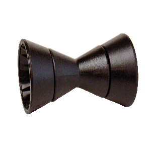 Bow Roller & Bell Asy 4" Black Poly- Df