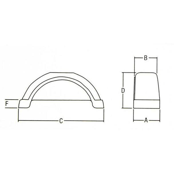 Fulton Fender, Silver Plastic 31" x 10"
