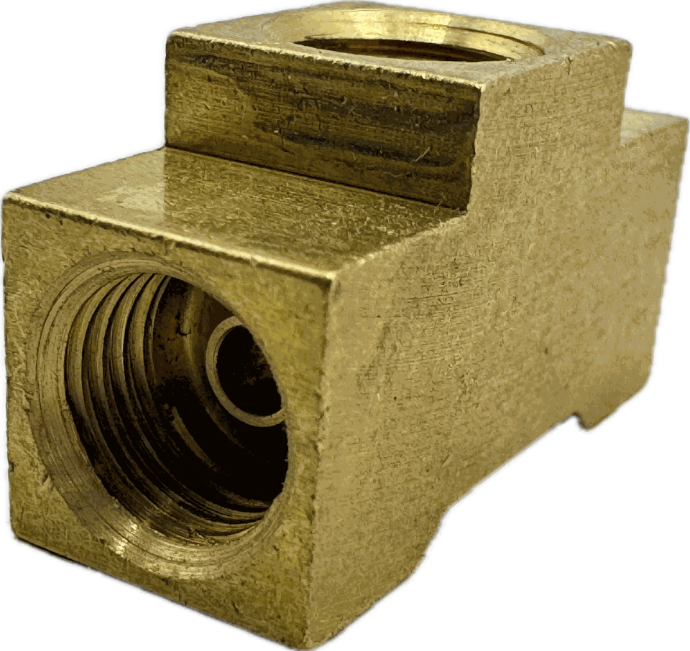 Brake Line,Union "T" 3-Hole Brass