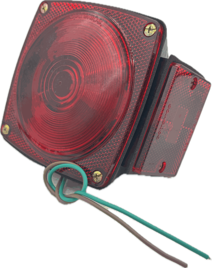OBS. Taillight, RH Square Under 80" Load Rite