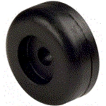 Roller End Cap 3.5" Diameter With 1/2" ID Black Yates# 134-4