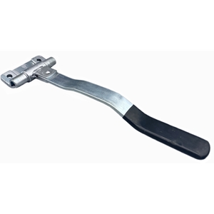 Pivot Hinge With Welded Handle, Zinc-Plated With Rubber Grip (Used With Cam Lock Bars)