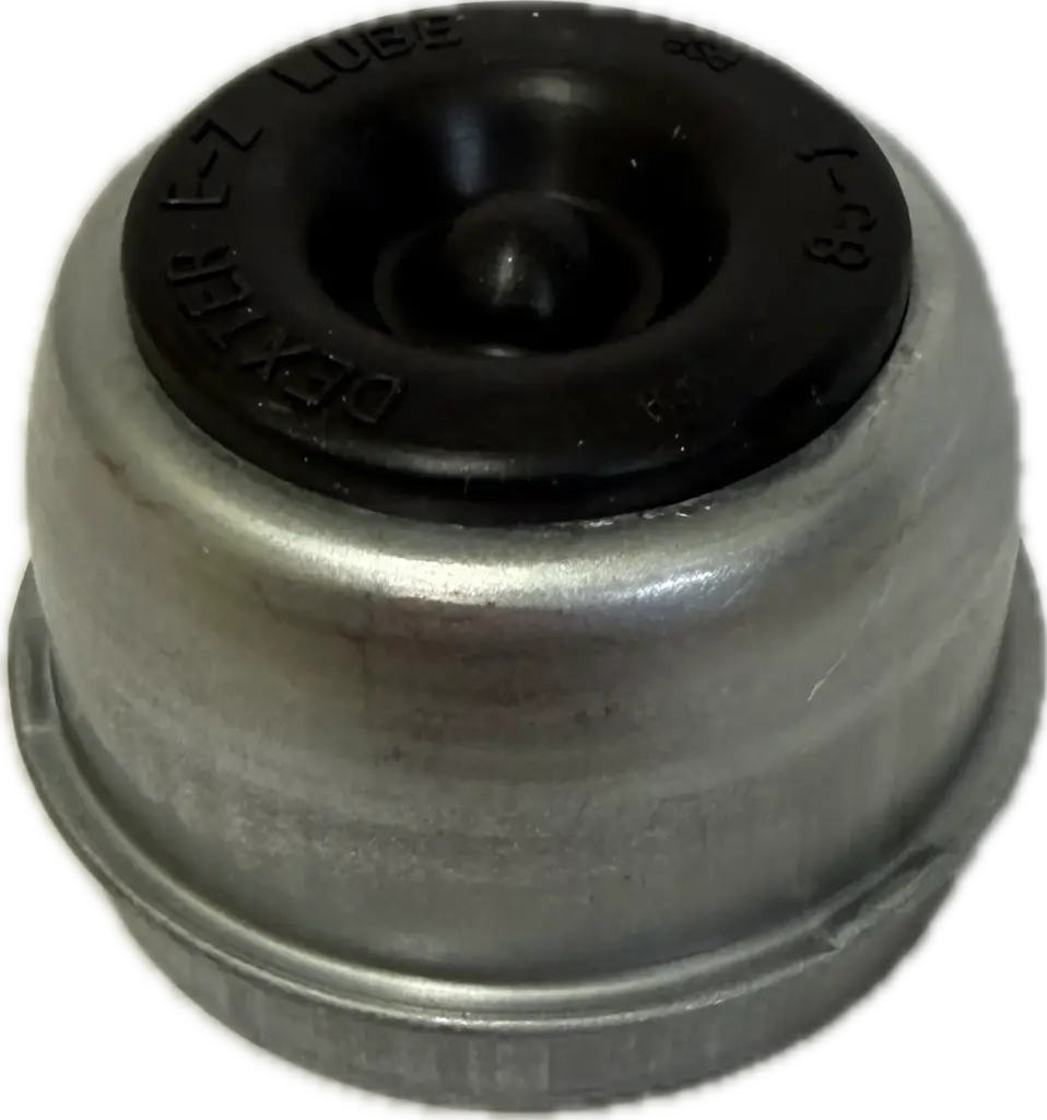 Dexter Super Lube Grease Cap With Plug, 2K & 3.7K Axle Hubs, 1.98" Diameter, Sold As Each