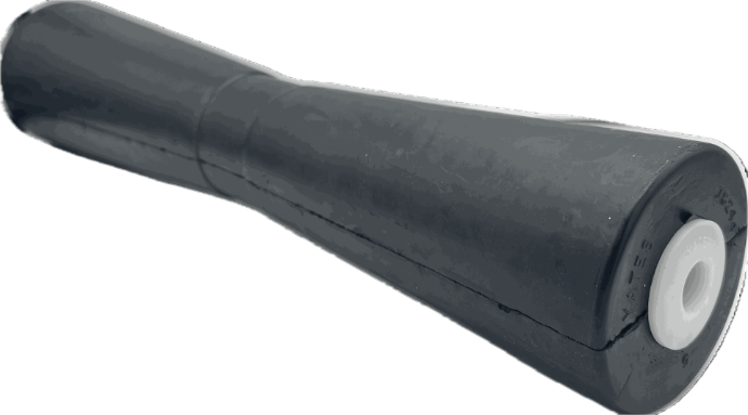 Keel Roller 18" V-Style Black Rubber 5/8"Id Yates 18244-165Ec