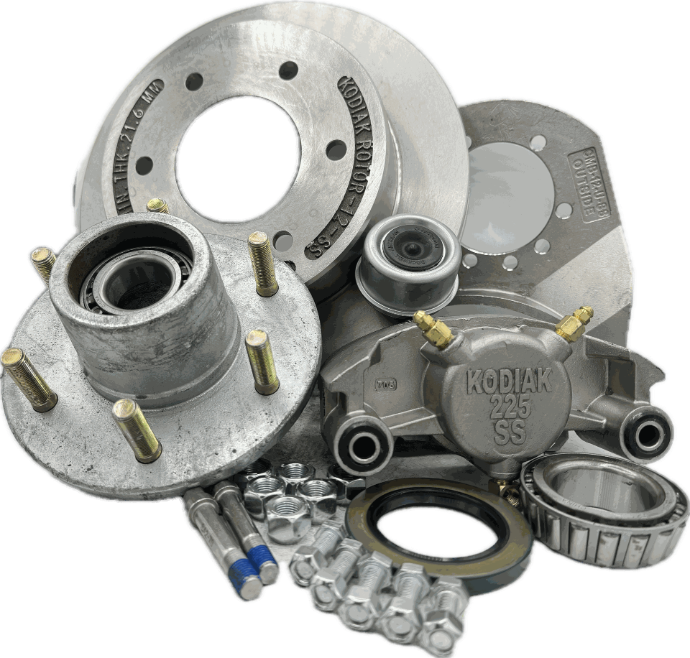 Kodiak Disc Brake Slip Over 12" Stainless Kit With Hub 1-Rcmh-12-Ss