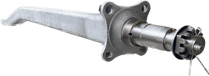 Spring Axle, 3,500 lb Capacity, 2" V-Style Square Tube, 93" Hub Face, 74" - 84-1/2" Spring Center, 97-1/2" Overall Length, Galvanized, Manufactured by Dexter (Formerly Tie-Down), Magic Tilt #s (PH4766, PH4767, PH4760, PH4793, PH4705, 4704-1)