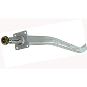 Spring Axle, 5,200 lb Capacity, 2" x 3" V-Style Square Tube, 70" - 77-1/2" Spring Center, 91" Hub Face, 96-1/2" Overall Length, Galvanized, Manufactured by Dexter (Formerly Tie-Down)