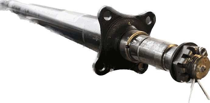 Spring Axle, 3,500 lb Capacity, 2-3/8" Round Tube, 91" Hub Face, 72" - 78" Spring Center, 95-1/2" Overall Length, Painted, Manufactured by Dexter (Formerly by Tie-Down)