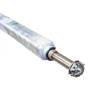 Spring Axle, 2,000 lb Capacity, 1-1/2" Square Tube, 56" Hub Face, Adjustable Spring Center, 61-1/2" Overall Length, Galvanized, Manufactured by Dexter (Formerly by Tie-Down), Alternate Part # PH2636