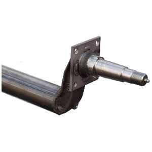 Spring Axle, 3,500 lb Capacity, 2-3/8" Round Tube, 77" - 81" Spring Center, 96" Hub Face, 100.5" Overall Length, 4" Drop, Painted, Manufactured by Dexter (Formerly by Tie-Down)