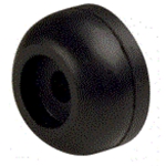 Roller End Cap 2.5" Diameter With 5/8" ID Black Yates# 224-5