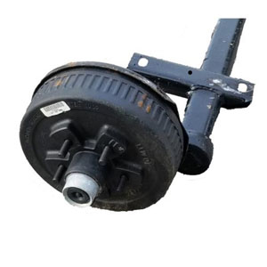 Torsion Axle, 3,500 lb Capacity, 93.5" Hub Face, 72" Outside Bracket, 22* Starting Angle, Painted, Manufactured by Dexter 