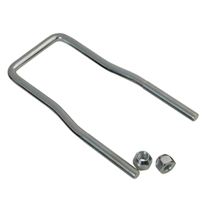 U-Bolt Spare Tire Carrier With 8-3/4" Long Shafts, For 4 And 5-Lug Wheels. For Up To 3" Wide Frames. Zinc Plated, Ce Smith Brand