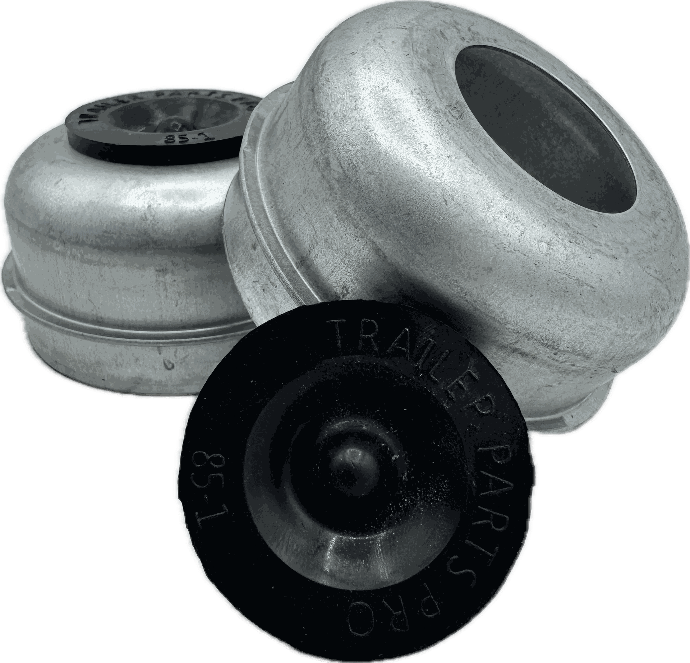 Dexter E-Z Lube Grease Cap, 5.2K - 6K Axle Hubs With 2.44 Diameter, Includes  Cap & Rubber Plug, 2-Pack (Replaces 27-371-2)