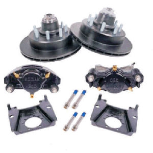 Kodiak Disc Brake Integral Rotor/Hub Kit 13" 7K E-Coat 5/8" Studs (Pair) 2-Hrcm-133-7-10