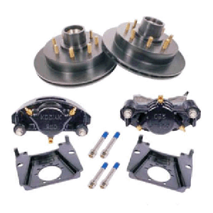 Kodiak Disc Brake Integral Rotor/Hub 13" 7K E Coat 1/2" Studs (Pair) 2/H-133-7-8-Eee