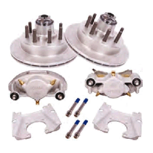 Kodiak Disc Brake Integral Rotor/Hub Kit 13" 8K Dac Coat 5/8" Studs (Pair) 2-Hrcm-1338D10D
