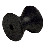 Bow Roller 3" Black Rubber 1/2" I.D. 3143-4