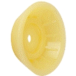 Bow Roller End Bell, 3" Yellow Tpr 1/2" I.D. 48654
