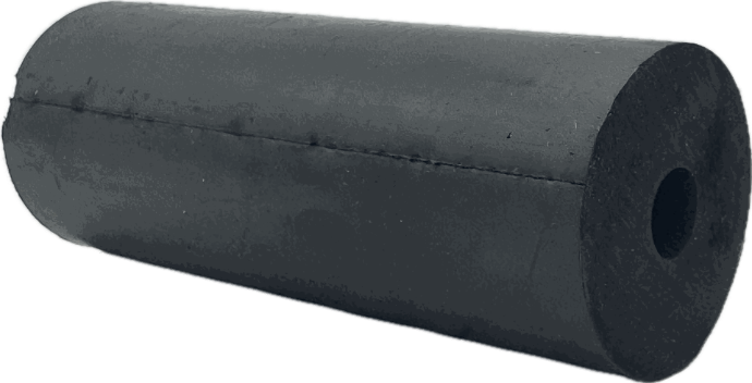 Hoosier 2" X 5 3/8" Classic Black Rubber Roller