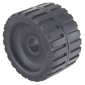 Wobble Ribbed Roller 4.25" X 3" 3/4" Shaft Black Yates# 343R-6Ps
