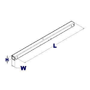 Cross Member, 3" X 2" X 50.5", Straight