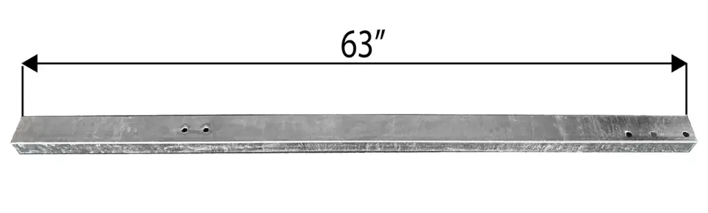 Tongue, 3X2X.083X63", Galv