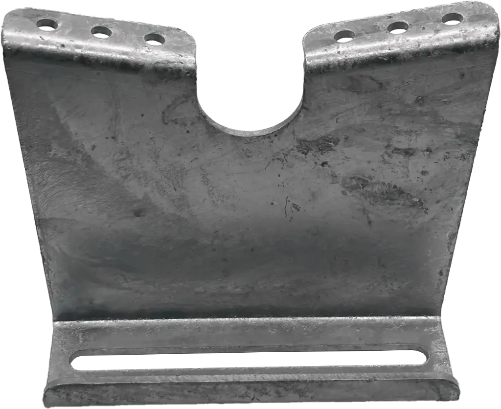 Pontoon Bunk Bracket, 9.38X7.75"X7Ga, Galvanized. For Manitou Applications