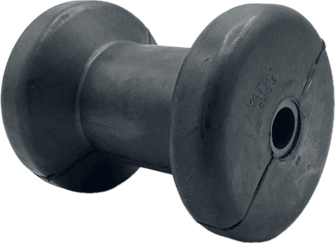 4" Keel Roller Spool Style 1/2" ID Black Yates# 4163-4P (Load Rite # 1008.04)