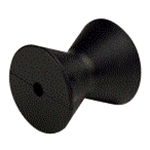 Bow Roller 4" Black Rubber 1/2"Id