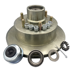 Knott Zinc Plated Disc Brake Integral Rotor / Hub Assembly 12" Diameter, 6 X 5.5" Bolt Pattern