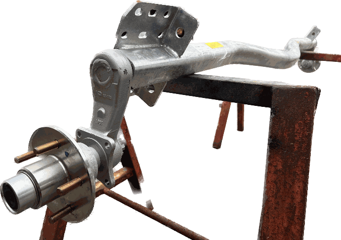 Load Rite Torsion Axle, 3750 lb Capacity, 91.25” Hub Face, 80” Outside Bracket, 25* Down Angle, Load Rite OEM Axle (Dmp# 46385A)