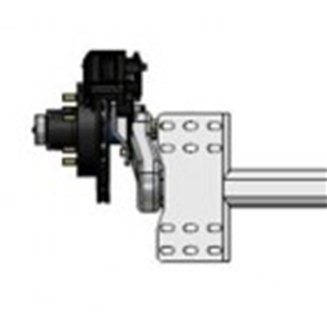 Torsion Axle, 3,700 lb Capacity, 91.25" Hub Face, 74" Frame Center, 80" Outside Bracket, 32* Down Angle, Galvanized, Load Rite OEM Axle, Load Rite OEM Axle