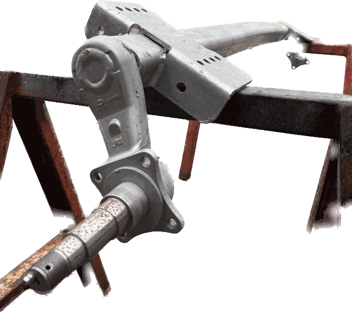 Dexter Marine Galvanized Torsion Axle, Capacity = 3,700 Lbs., Hub Face = 70.5", Outside Bracket = 54.5", Frame Center =  49.5, Down Angle = 35*, W/ Removable Spindles