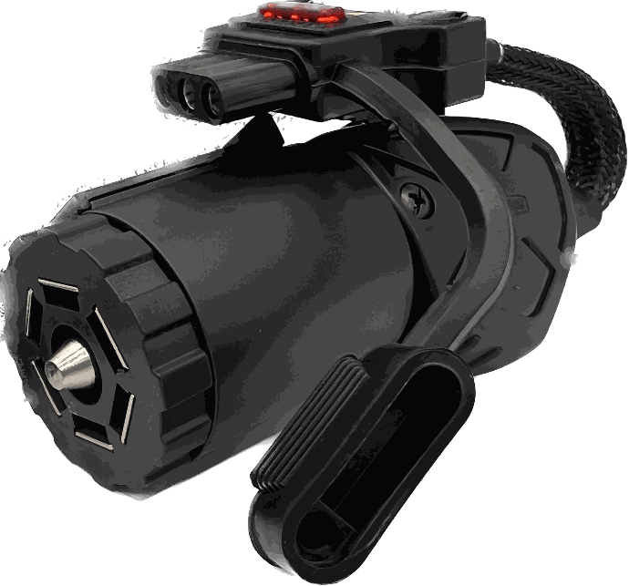 Flexible Wire Adpater, 7-Way Blade (Tow Vehicle) To 4-Way Flat (Trailer). Hopkins Brand.