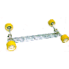 Boat Trailer Wobble 4 Roller Assembly 38.75"X3X2 Loadrite# (Replaces 5002.05L) 