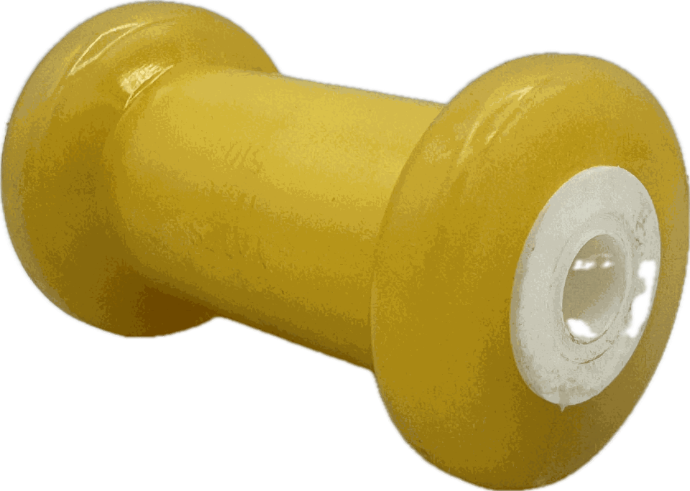5" Keel Roller Spool Style 5/8" I.D. Yellow Tpr Yates# 510Y-5