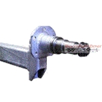 Spring Axle, 6,000 lb Capacity, 2" x 3" V-Style Square Tube, 87" Hub Face, 70" Spring Center, 93" Overall Length, 4-3/8" Drop, Galvanized, Manufactured by Dexter (Formerly Tie-Down)