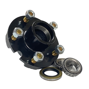 Trailer Hub, 1-1/16" X 1-1/16" Bearings, 5 X 4.5" Bolt Pattern, With Zerk Fitting In Rear, Pre-Greased. Sold As Each