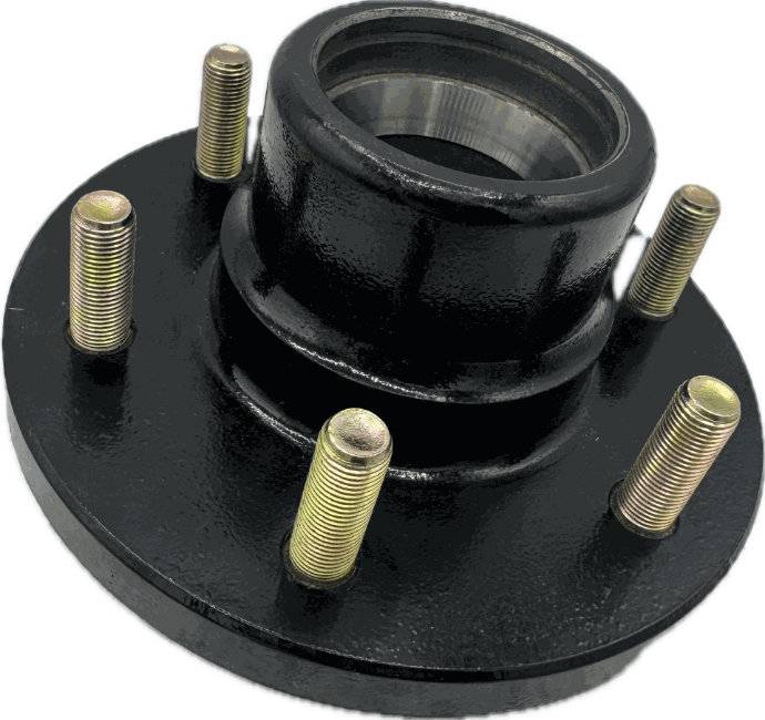 Trailer Hub, Ufp 1-3/8 X 1-1/16" 5X4.5 Bolt Pattern, Includes Races (Bearings, Seal, And Lug Nuts Not Included)
