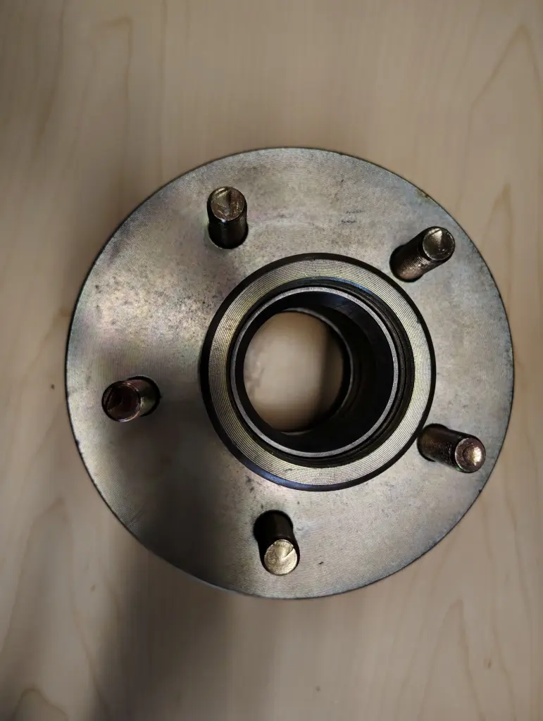 Trailer Hub, Ufp 1-3/8 X 1-1/16" 5X4.5 Bolt Pattern, Includes Races (Bearings, Seal, And Lug Nuts Not Included)