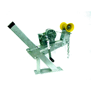 Galvanized Boat Trailer Winch Stand Assembly. Dimensions: 3"X3"X34", Includes 2,000 Lbs. Capacity Dutton-Lainson Winch With Strap. Load Rite OEM # 6065.906S