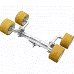 Boat Trailer Wobble 4 Roller 3" I-Beam Assem Gold (Old Load Rite# 6071.07)