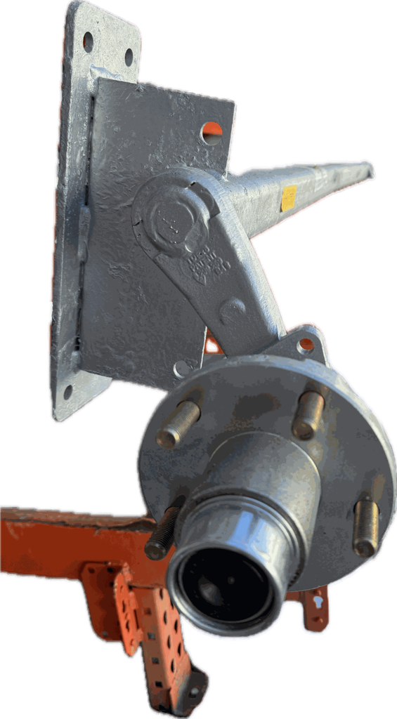 Torsion Axle, 2,200 lb Capacity, 74” Hub Face, 58” Frame Center, 62” Outside Bracket, 45* Down Angle, Galvanized, Manufactured by Dexter Marine Products, Alternate Part #46276F, Fits Load Rite Snow Trailers.