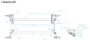 Torsion Axle, 2,500 lb Capacity, 74” Hub Face, 58” Frame Center, 62” Outside Bracket, 30* Down Angle, Galvanized, Manufactured by Dexter Marine Products, Alternate Part #46277F, Fits Load Rite Snow Trailers.