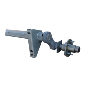 Torsion Axle, 2,200 lb Capacity, 71” Hub Face, 55" Frame Center, 57” Outside Bracket, 45* Down Angle, Galvanized, Load Rite OEM Axle, Alternative to D227157