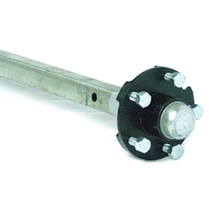 Spring Axle, 2,700 lb Capacity, 2" Square Tube, 90-1/2" Hub Face, 78-1/2" Spring Center, 95-1/2" Overall Length, Galvanized, Manufactured by Load Rite