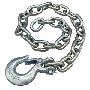 Chain Asy, 5/16-30", 11.7K, 5/16 Hook W/Latch, Zinc (8Mm Ht)