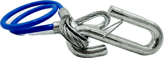 Hitch Cable 5/16"X30" Blue 1/2"Hook