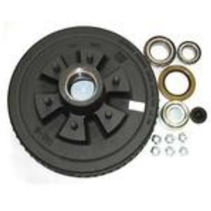 Dexter 12" Brake Drum, 6 X 5.5" Bolt Pattern, Includes Loose Bearings And Seal. Fits Hydraulic Or Electric Brakes (Replaces K08-201-2G & 55-27546)